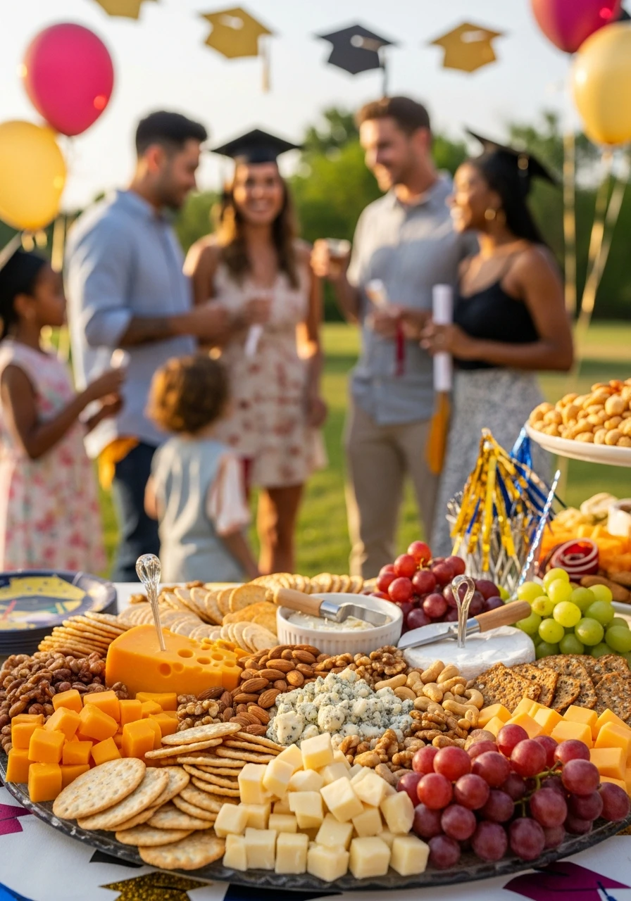 Simple Cheese Platter - 50 Graduation Party Food Ideas That Wow!