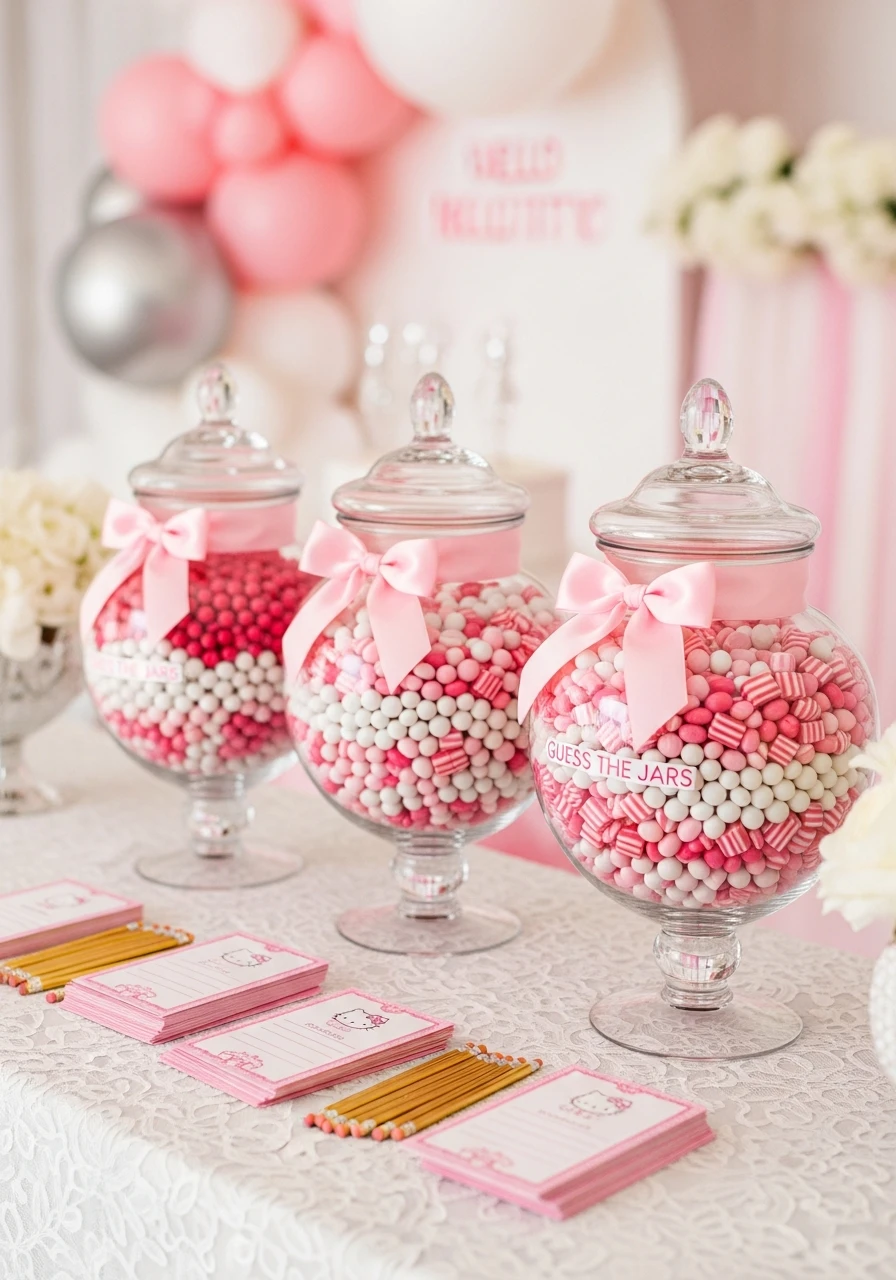 Guess the Jars Game - 34 Hello Kitty Birthday Party Ideas for the Cutest Celebration