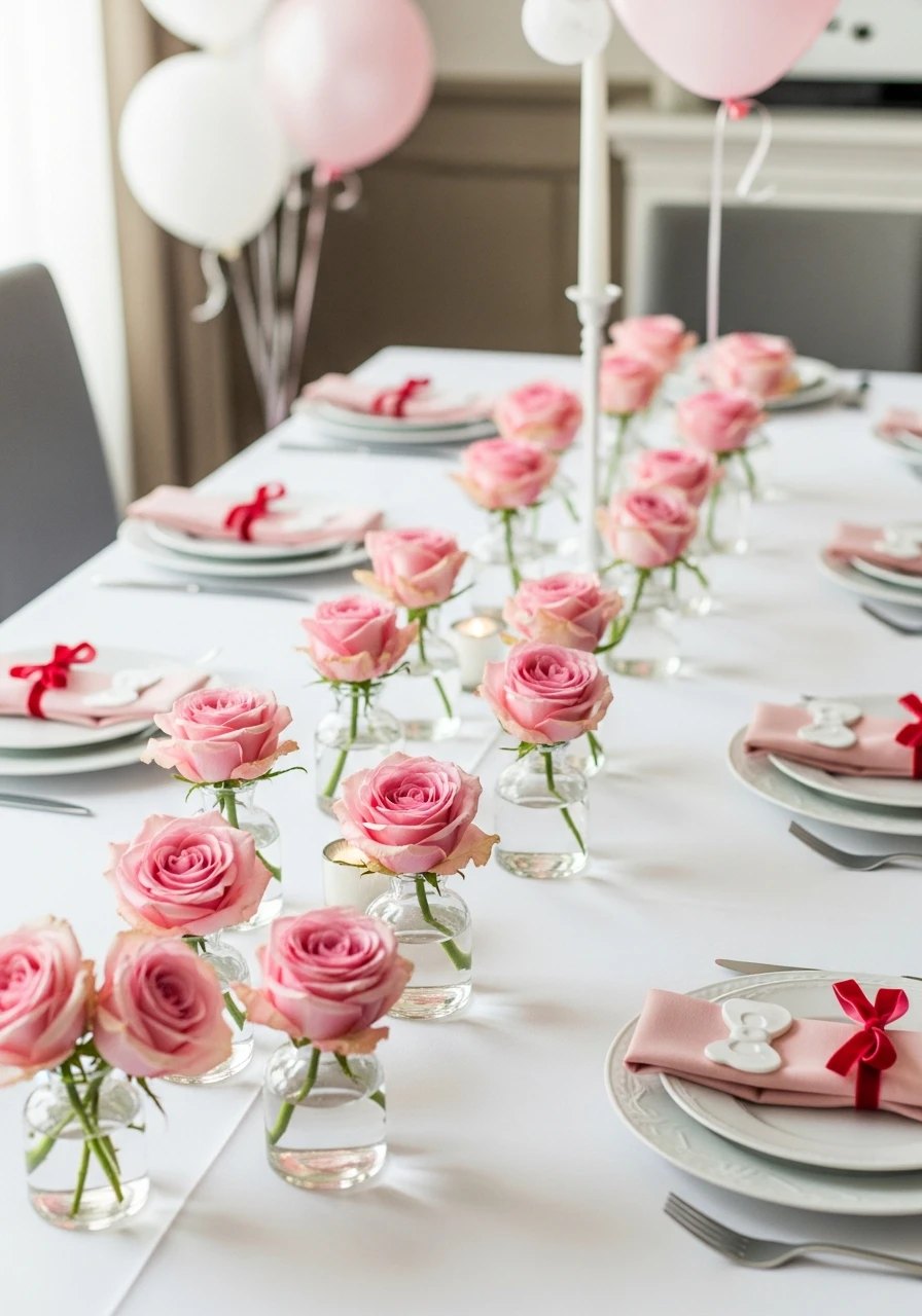 Simple Centerpieces - 34 Hello Kitty Birthday Party Ideas for the Cutest Celebration