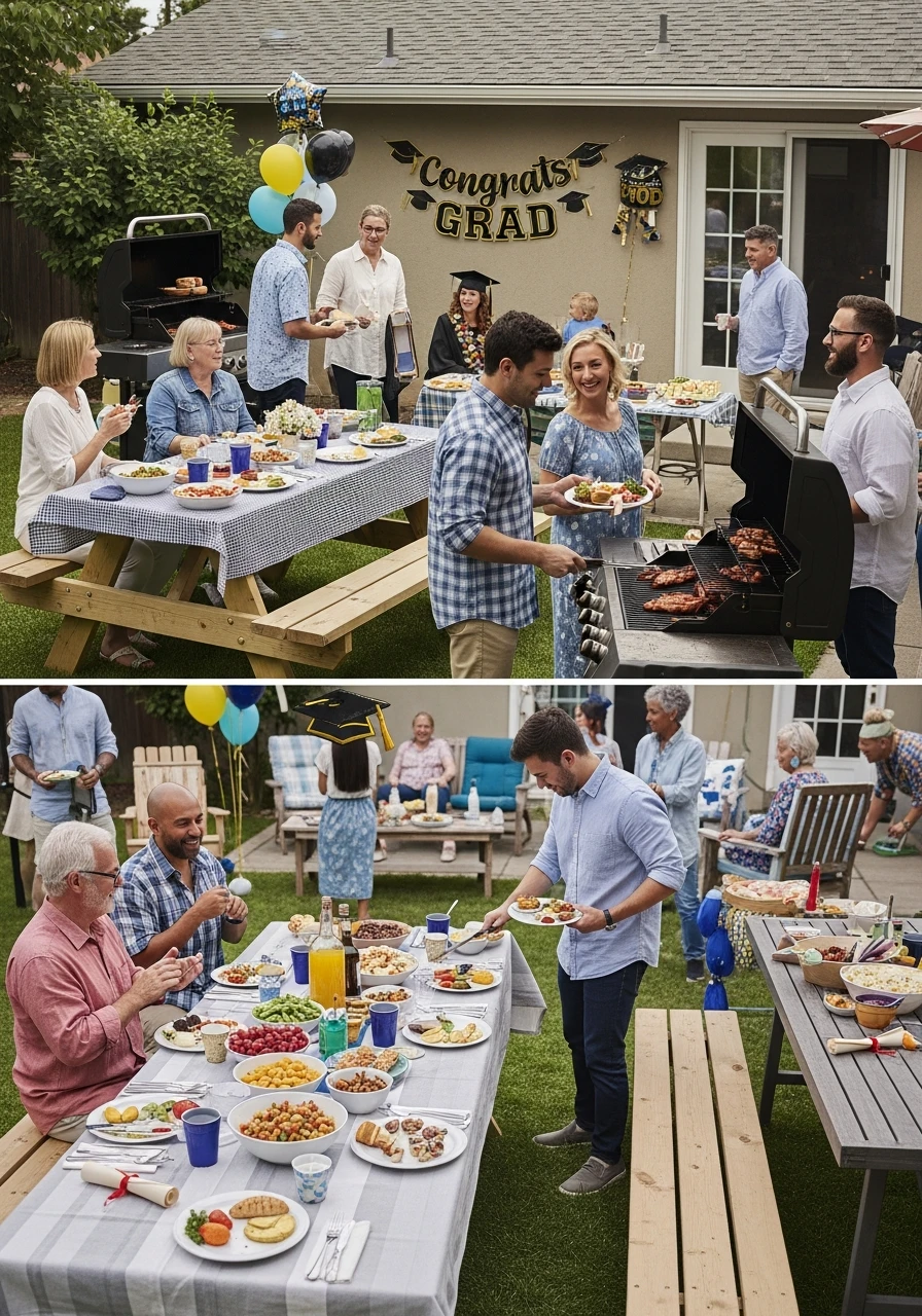Backyard BBQ Graduation Party