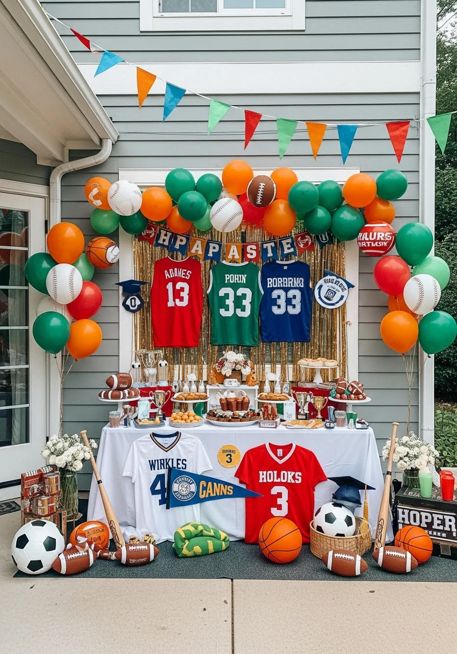 Sports Theme Graduation Party