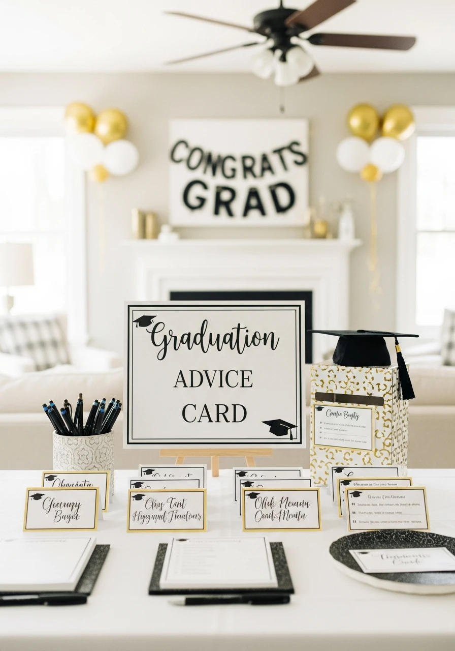 Graduation Advice Card Station