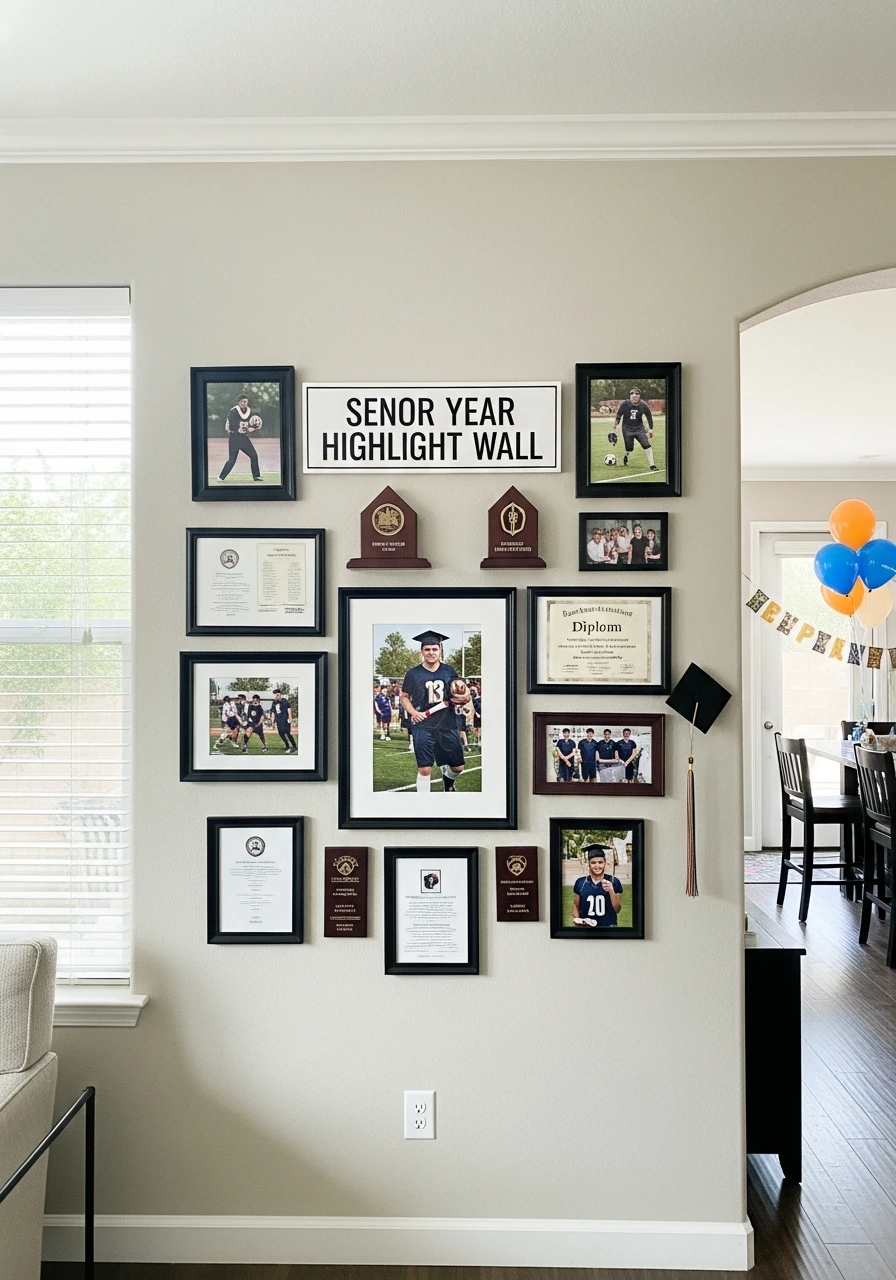 Senior Year Highlight Wall