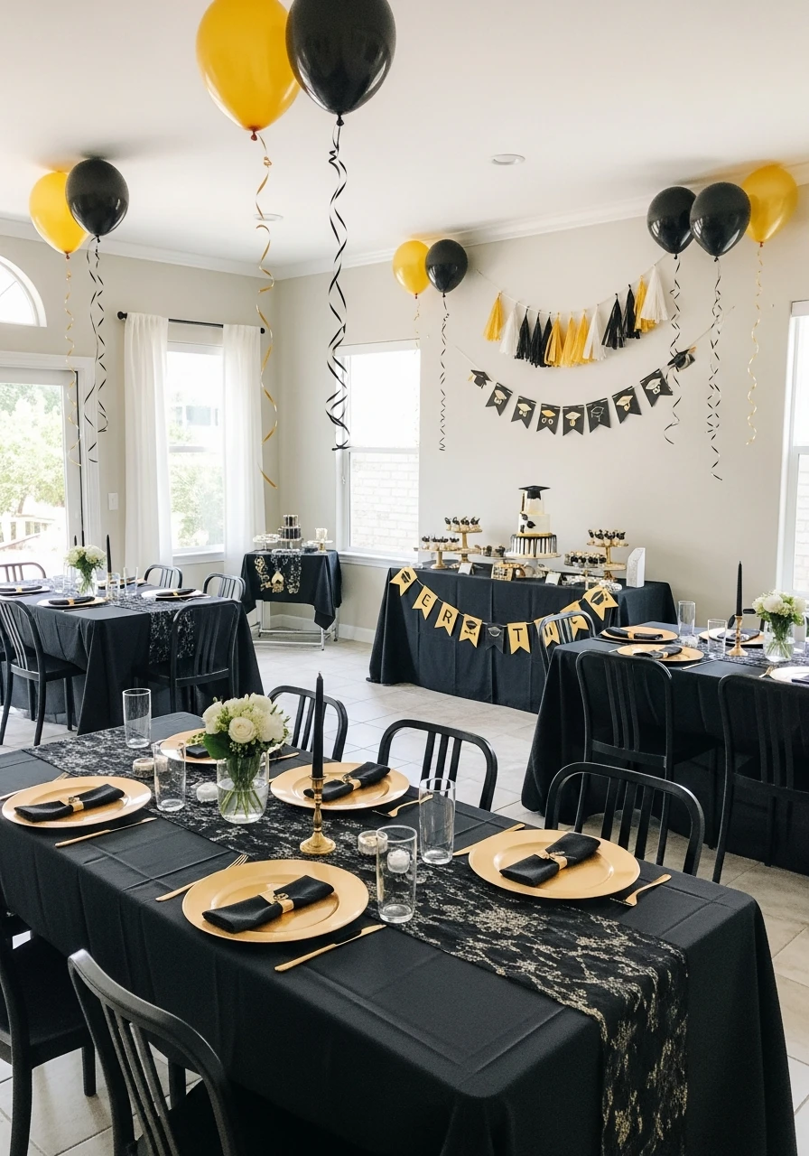 Minimalist Black and Gold Theme