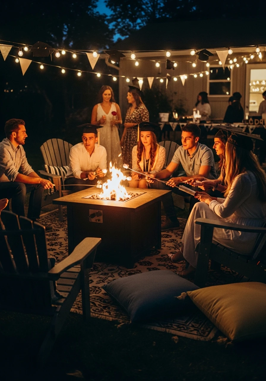 Outdoor Bonfire Graduation Night