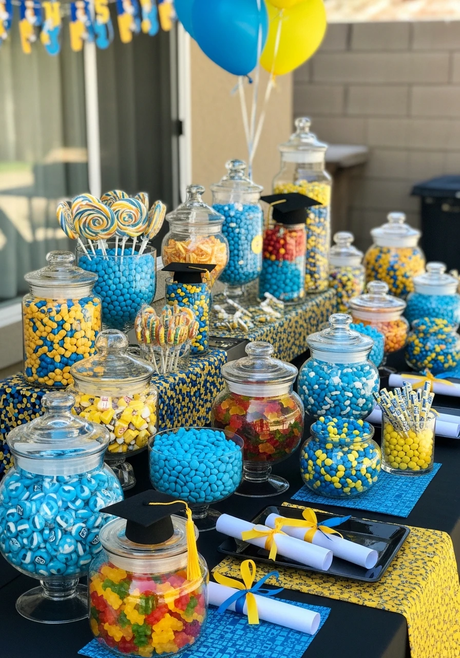 Candy Buffet with School Colors