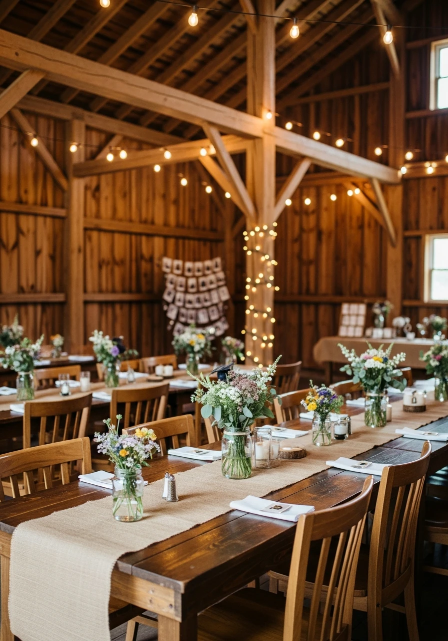 Rustic Barn Style Graduation Party