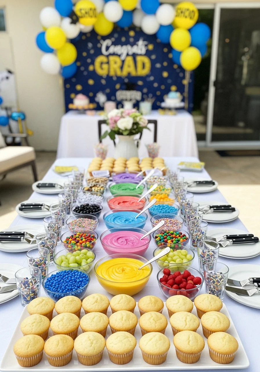 DIY Cupcake Decorating Station