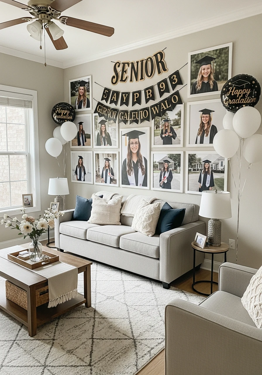 Senior Photo Gallery Wall