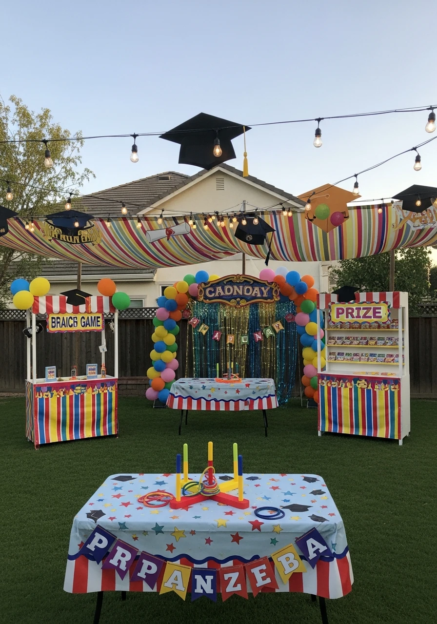 Mini Carnival Style Graduation Party