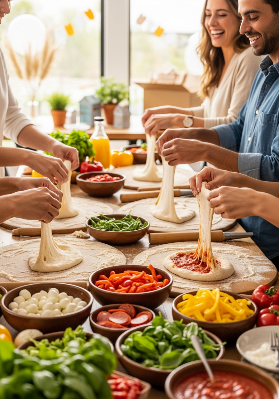 DIY Pizza Bar - 50 Best Housewarming Party Ideas for Your New Home