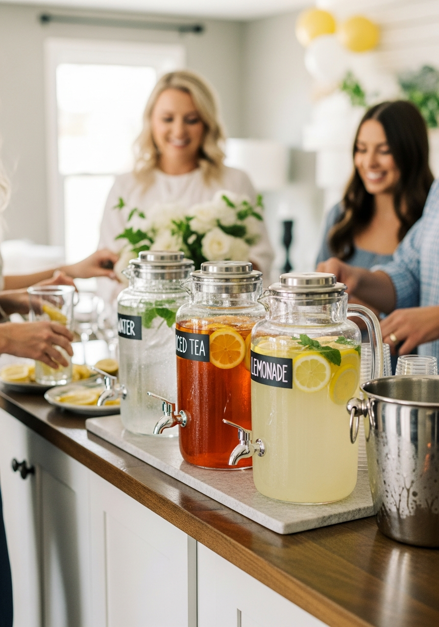 DIY Drink Station - 50 Best Housewarming Party Ideas for Your New Home