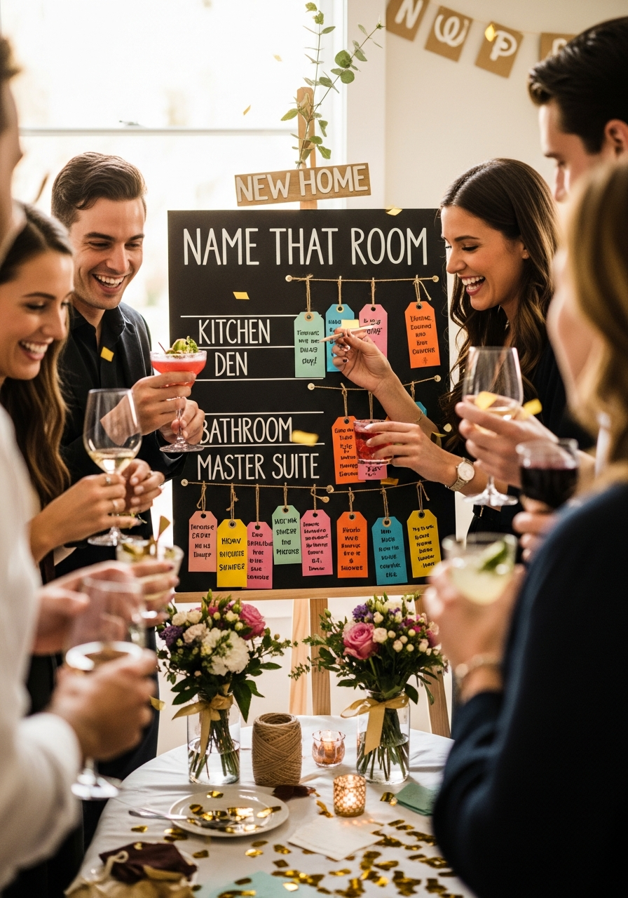 Name the New Rooms - 50 Best Housewarming Party Ideas for Your New Home