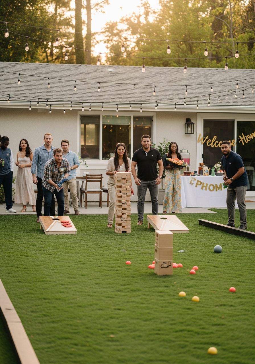 Lawn Game Tournament - 50 Best Housewarming Party Ideas for Your New Home