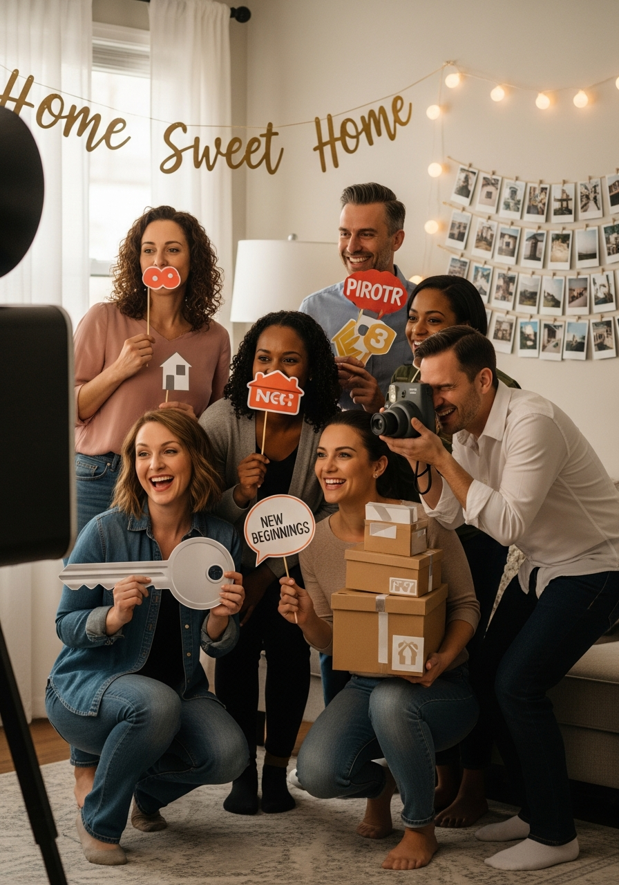 Instant Photo Booth Fun - 50 Best Housewarming Party Ideas for Your New Home