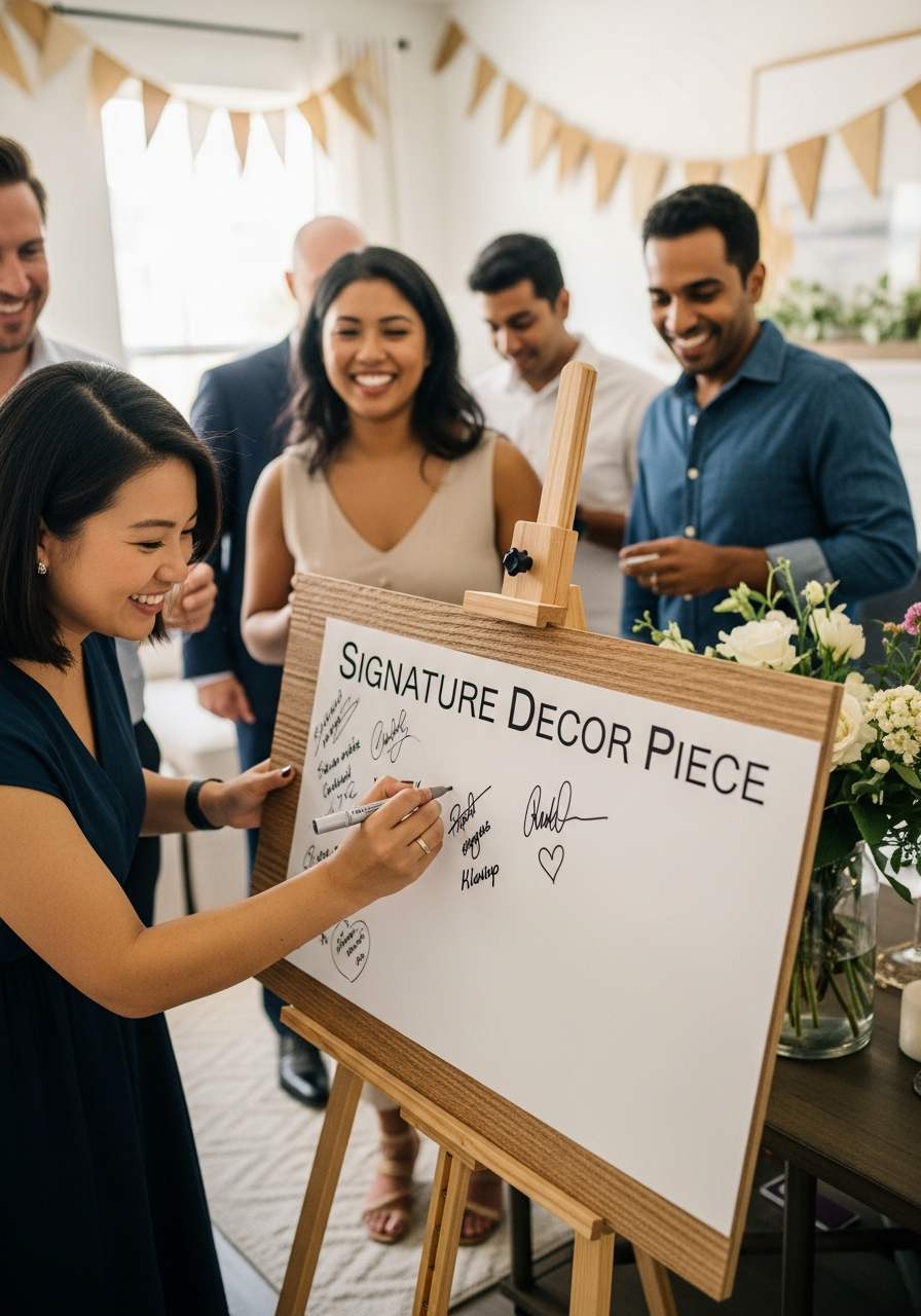 Sign the Home Decor - 50 Best Housewarming Party Ideas for Your New Home