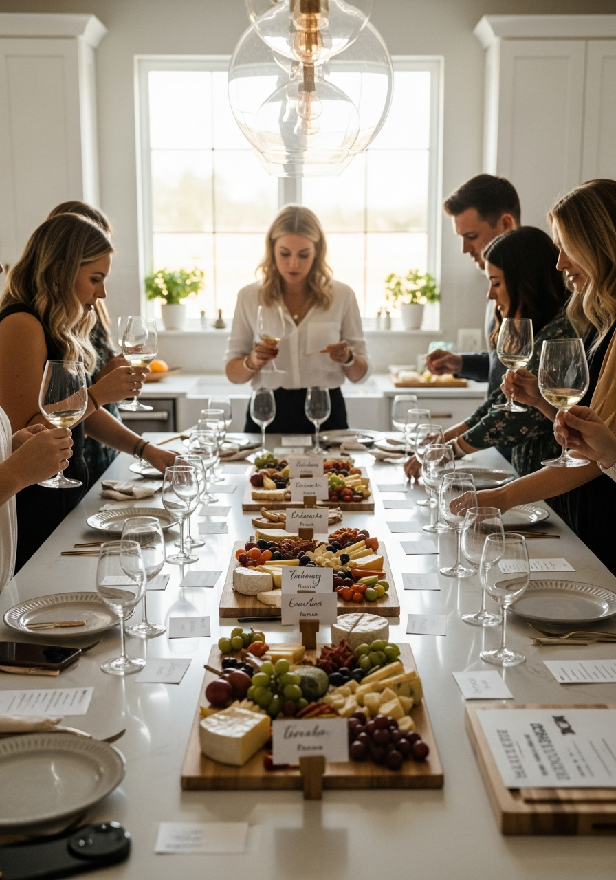 Elegant Wine & Cheese - 50 Best Housewarming Party Ideas for Your New Home