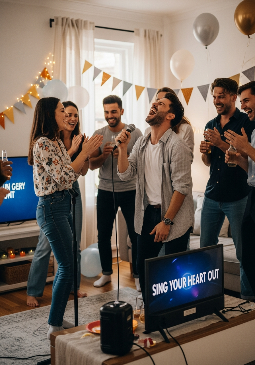 Sing Your Heart Out - 50 Best Housewarming Party Ideas for Your New Home