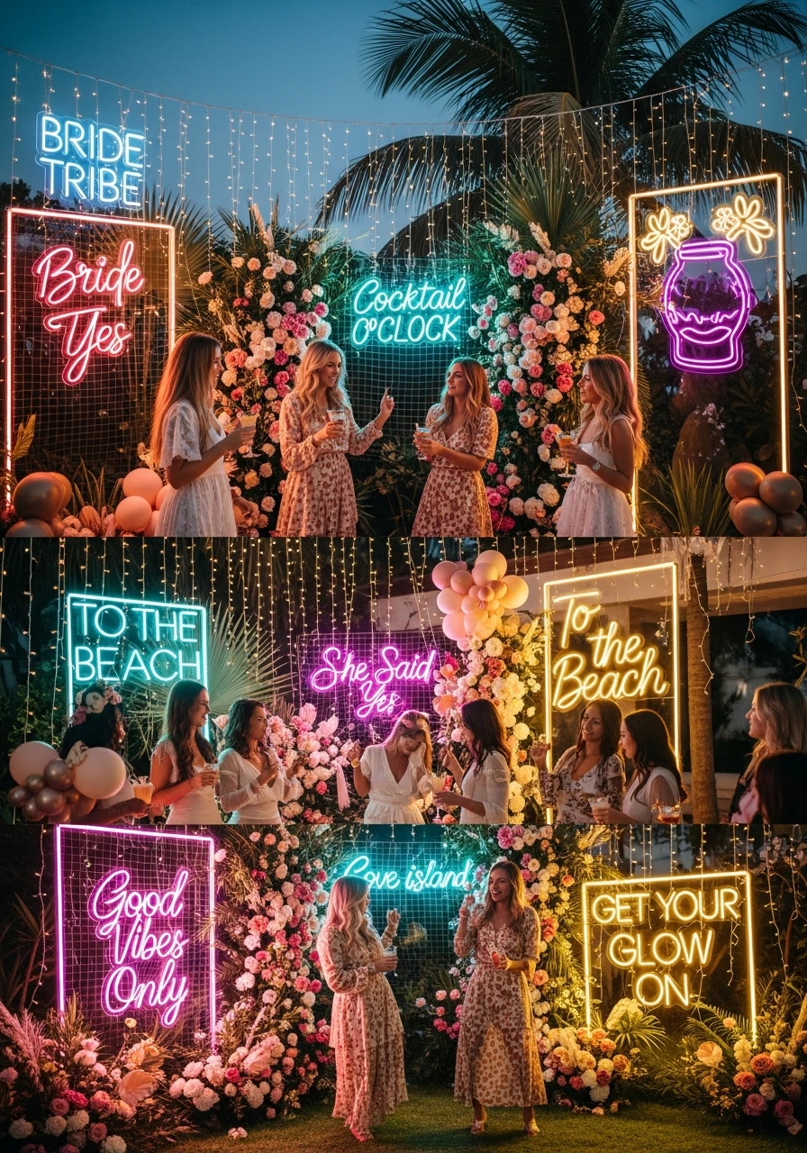 Neon Signs & LED Lights - Love Island Bachelorette Theme