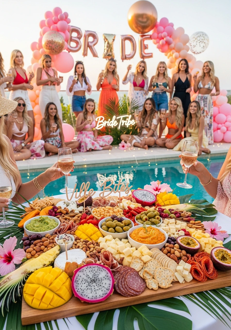 Charcuterie as Villa Snacks - Love Island Bachelorette Theme