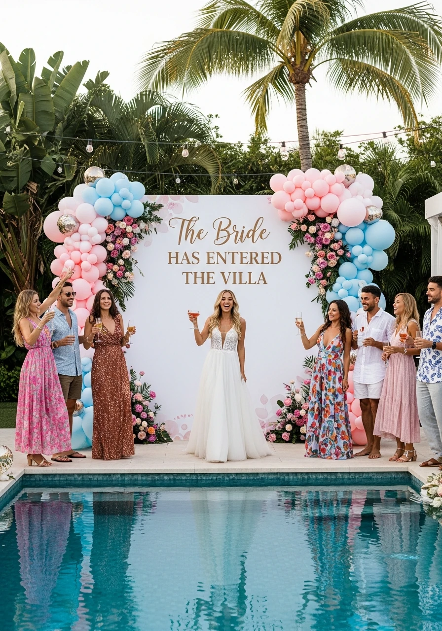 Bride Has Entered Banner - Love Island Bachelorette Theme