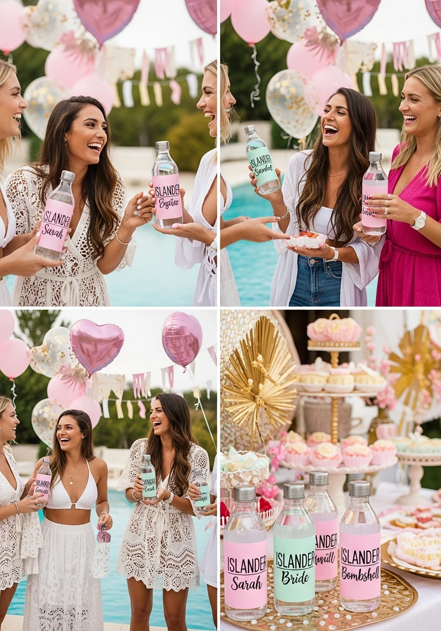 Personalized Islander Bottles - Love Island Bachelorette Theme