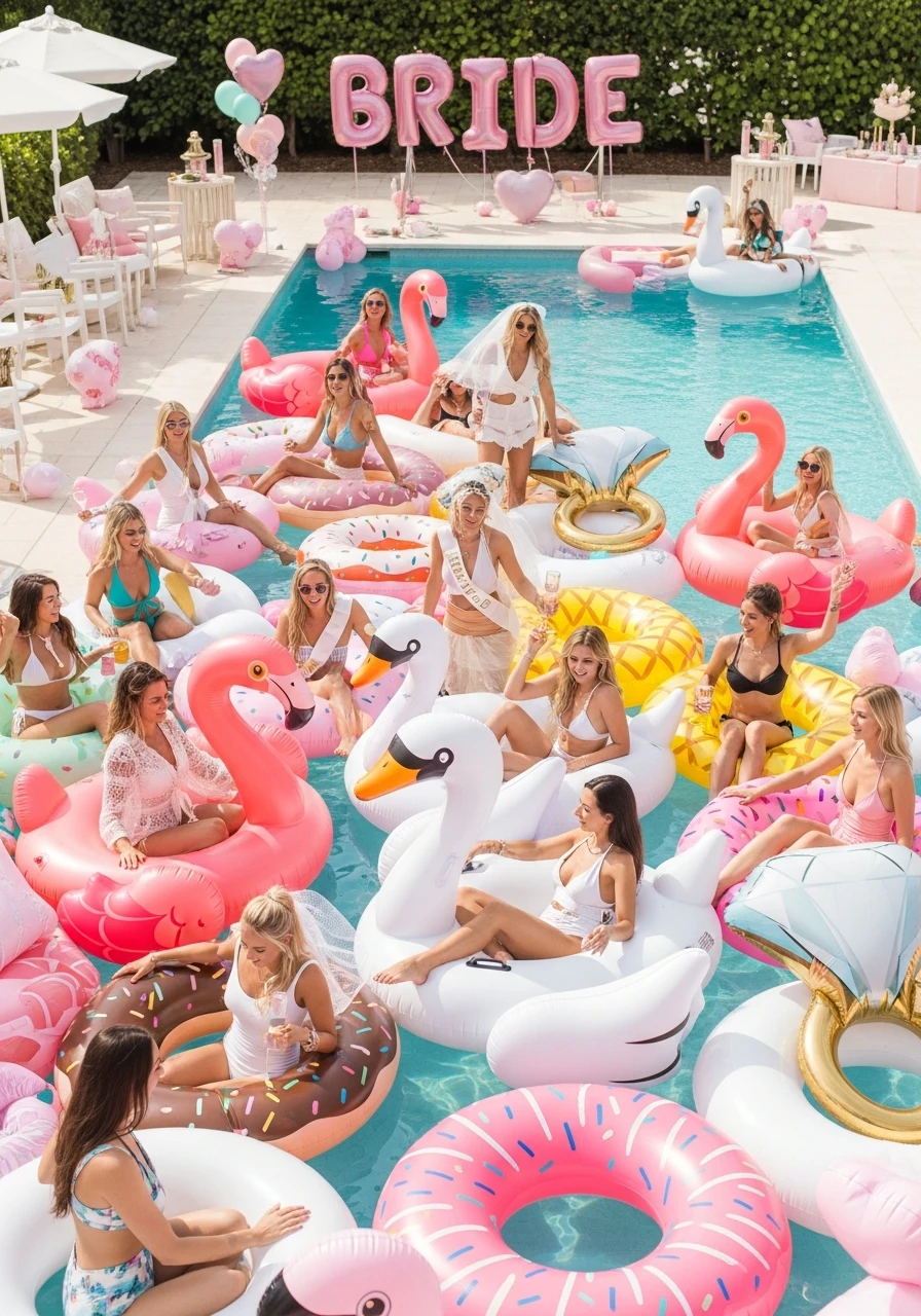 Pool Floatie Station - Love Island Bachelorette Theme