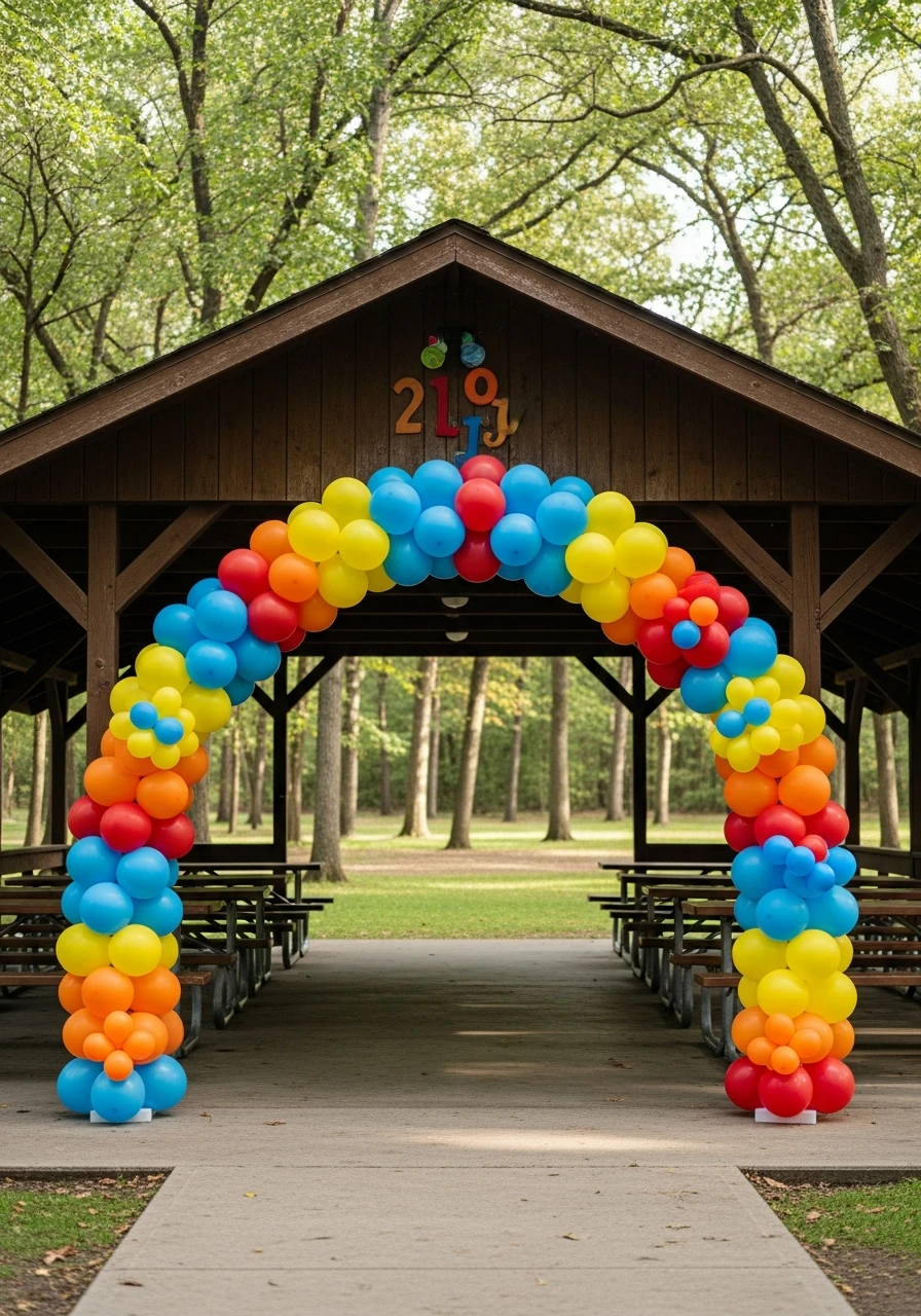 Simple Balloon Arch Entry - 35 Genius Park Birthday Party Ideas Your Guests Will Love