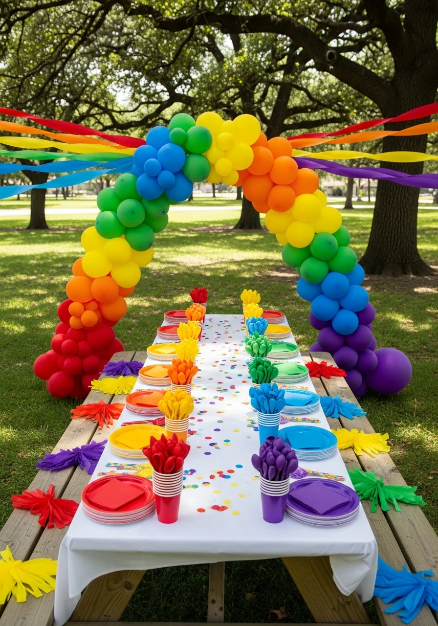 Rainbow Color Blast - 35 Genius Park Birthday Party Ideas Your Guests Will Love