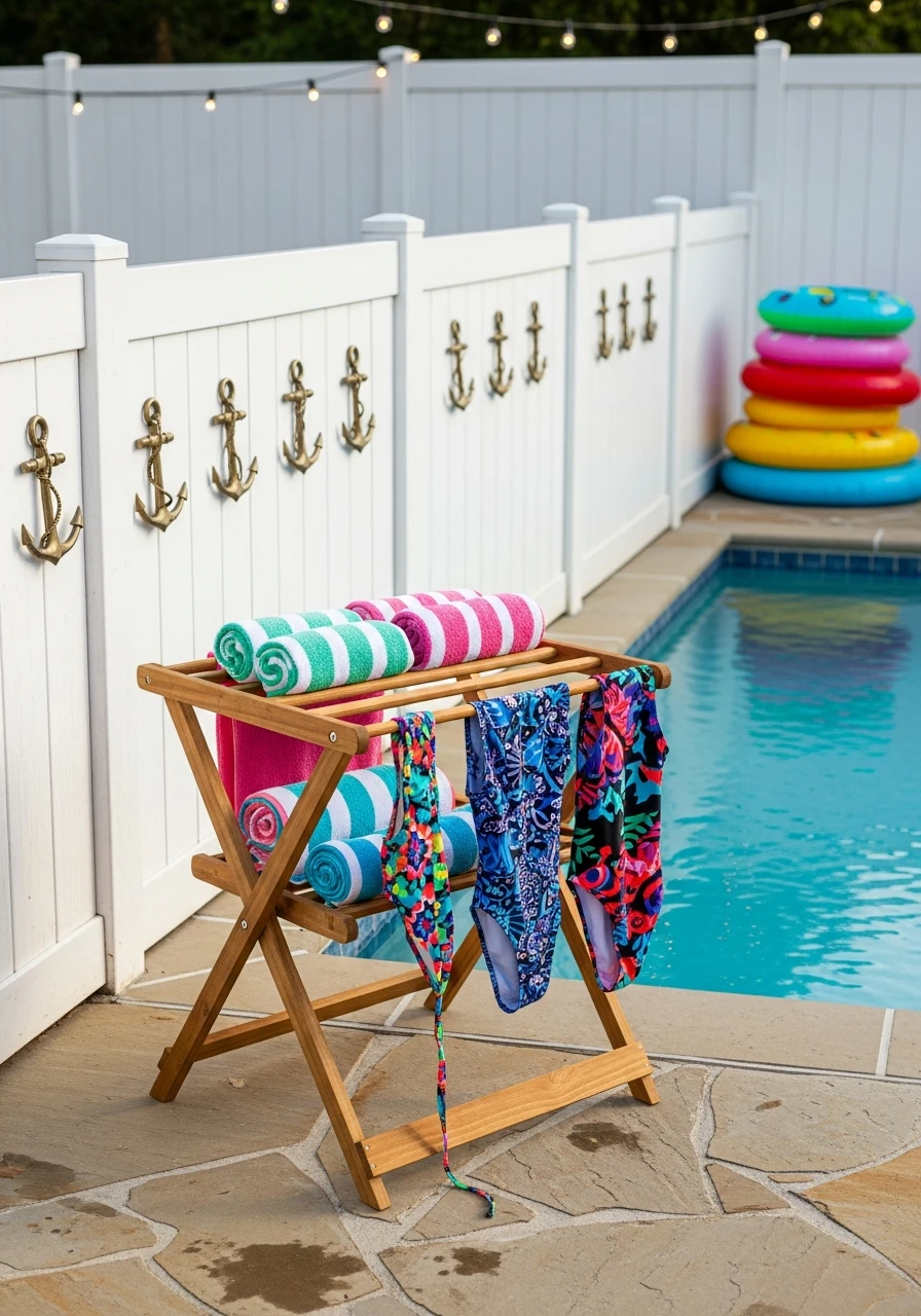Designated Drying Spots - 35 Awesome Pool Party Ideas You Need This Summer