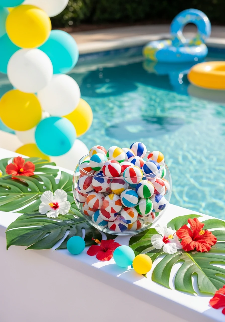 Beach Ball Stress Balls - 35 Awesome Pool Party Ideas You Need This Summer