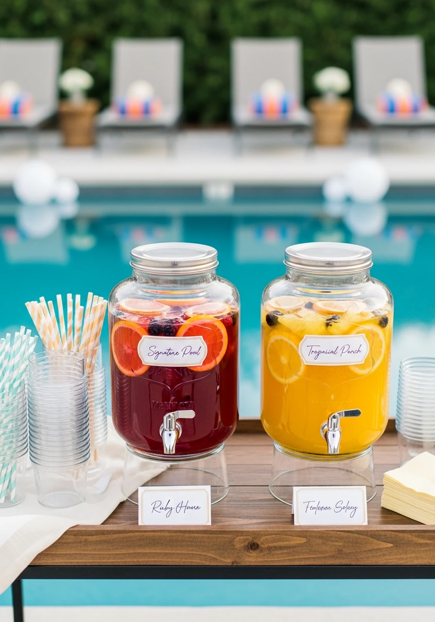 Signature Pool Punch - 35 Awesome Pool Party Ideas You Need This Summer
