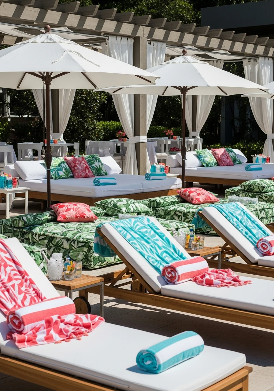 Comfortable Lounge Zones - 35 Awesome Pool Party Ideas You Need This Summer