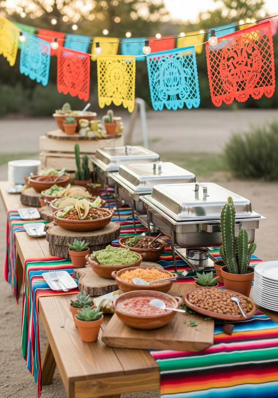 Themed Buffet Dinner - 40 Best Retirement Party Ideas for a Perfect Send-Off