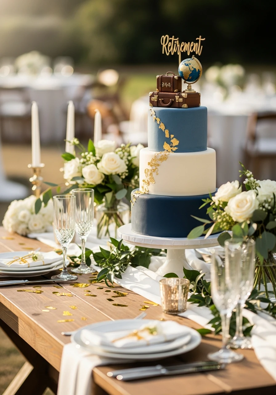 Custom Retirement Cake - 40 Best Retirement Party Ideas for a Perfect Send-Off