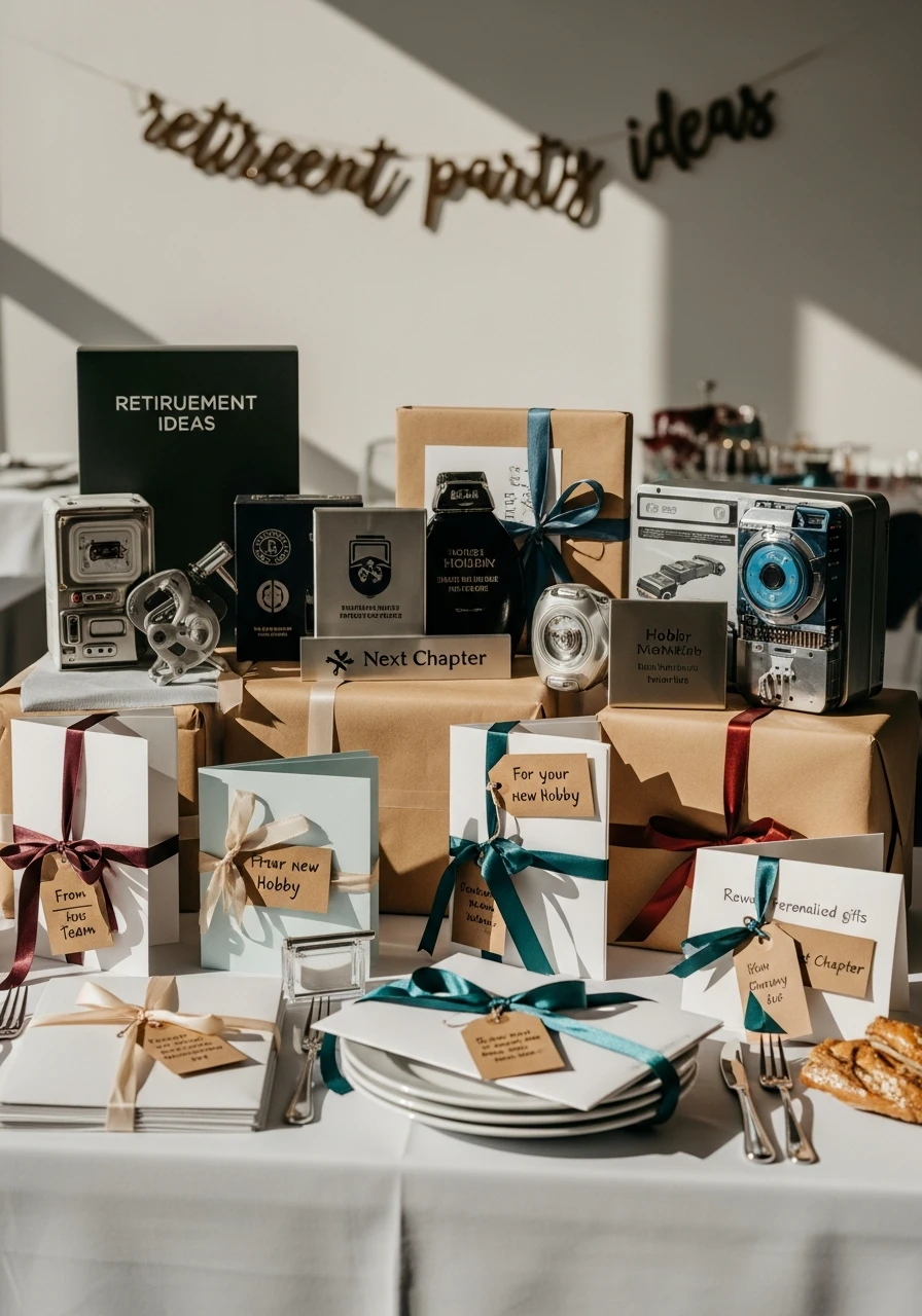 Personalized Gift Display - 40 Best Retirement Party Ideas for a Perfect Send-Off