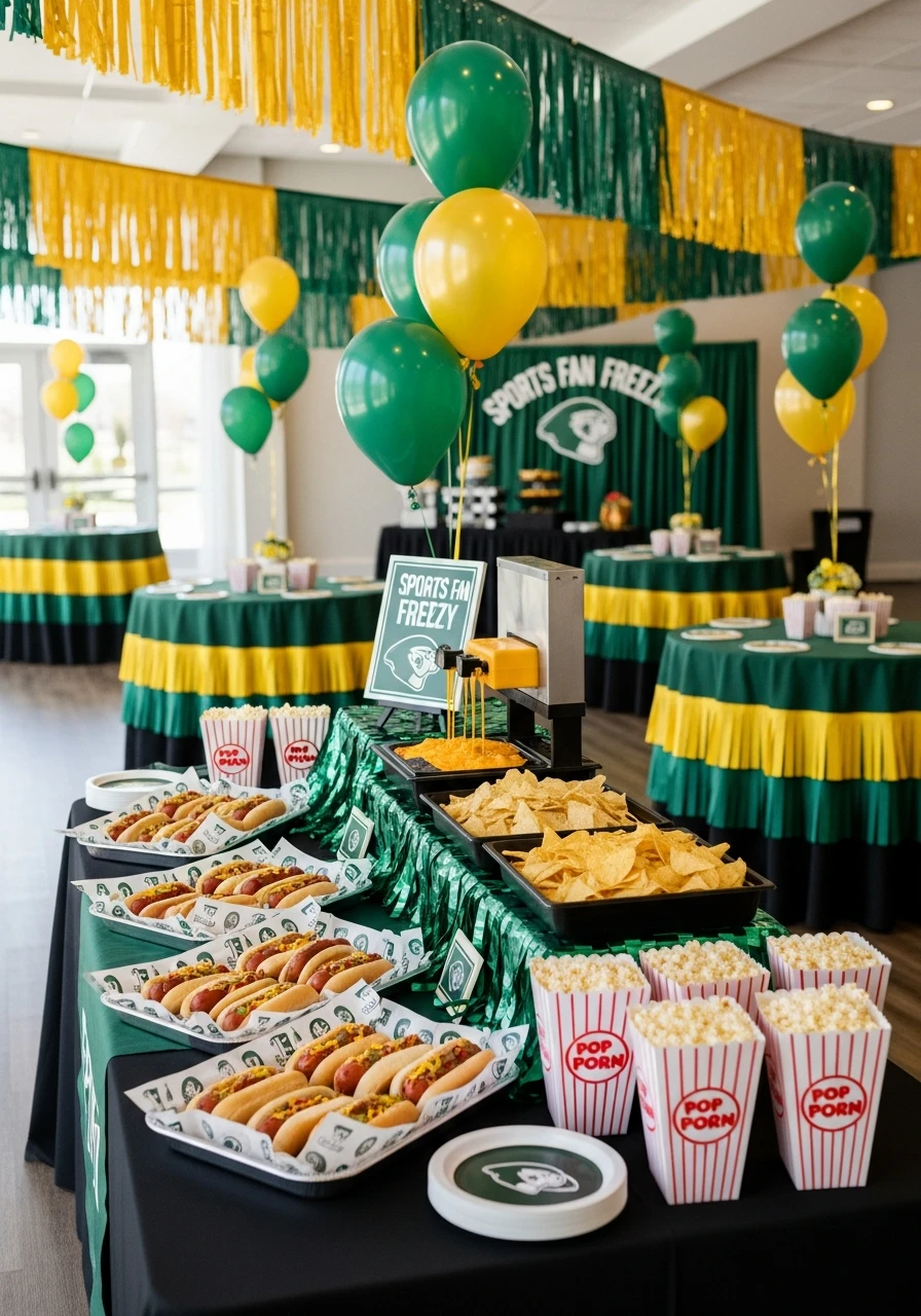 Sports Fan Frenzy - 40 Best Retirement Party Ideas for a Perfect Send-Off