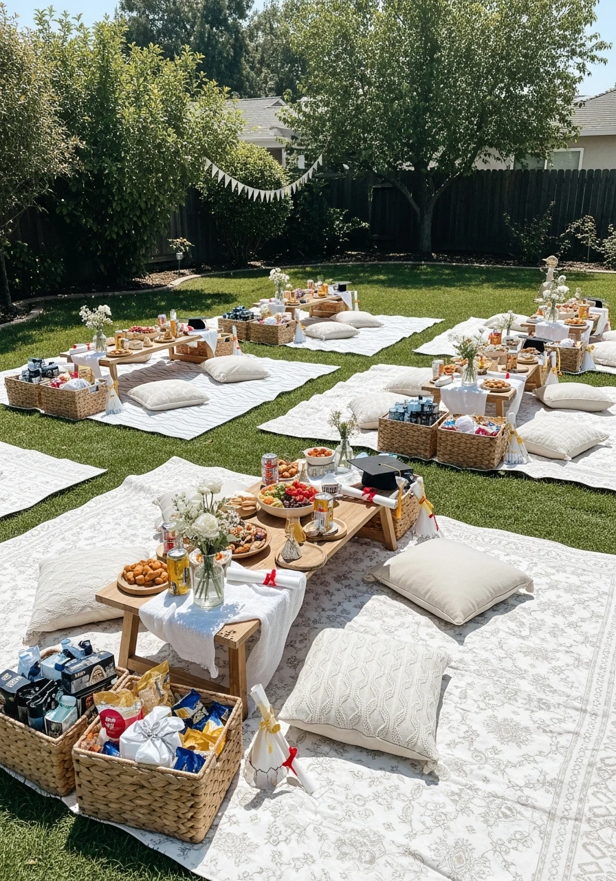Backyard Picnic Style Party