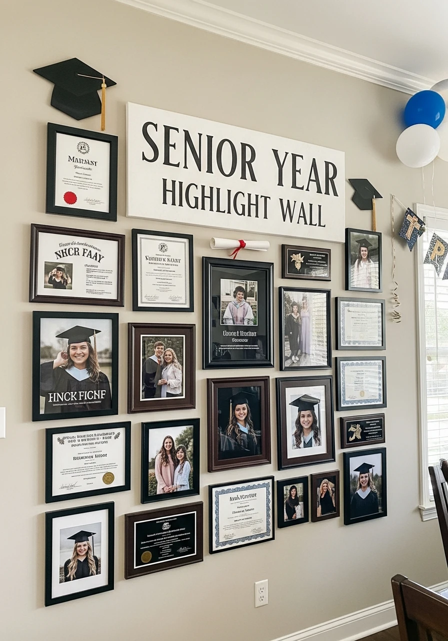 Senior Year Highlight Wall