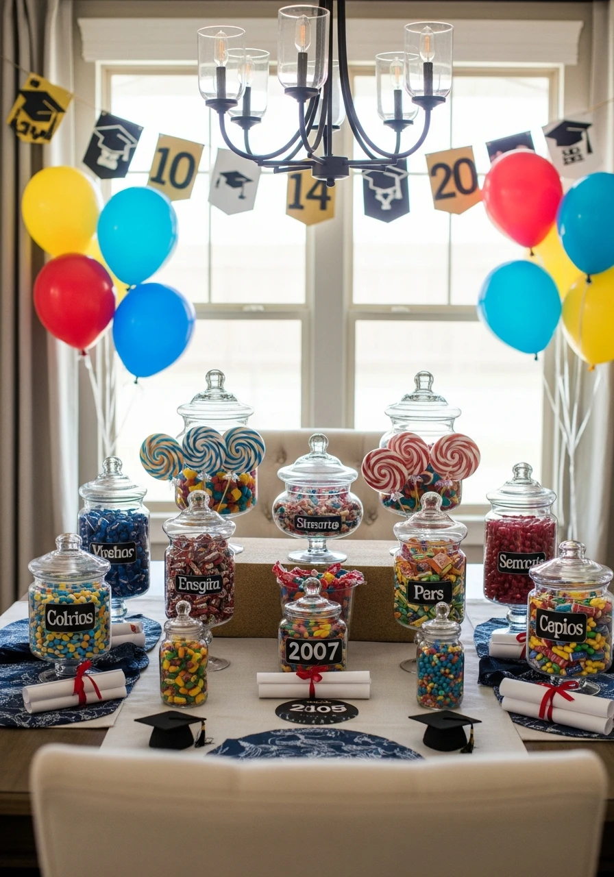 Candy Buffet with School Colors