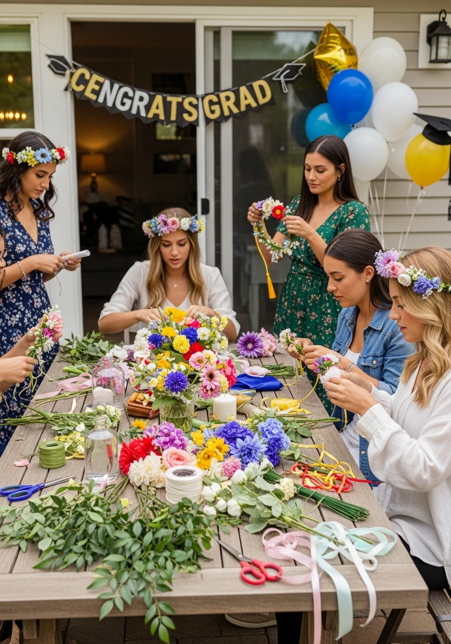 DIY Flower Crown Craft Station