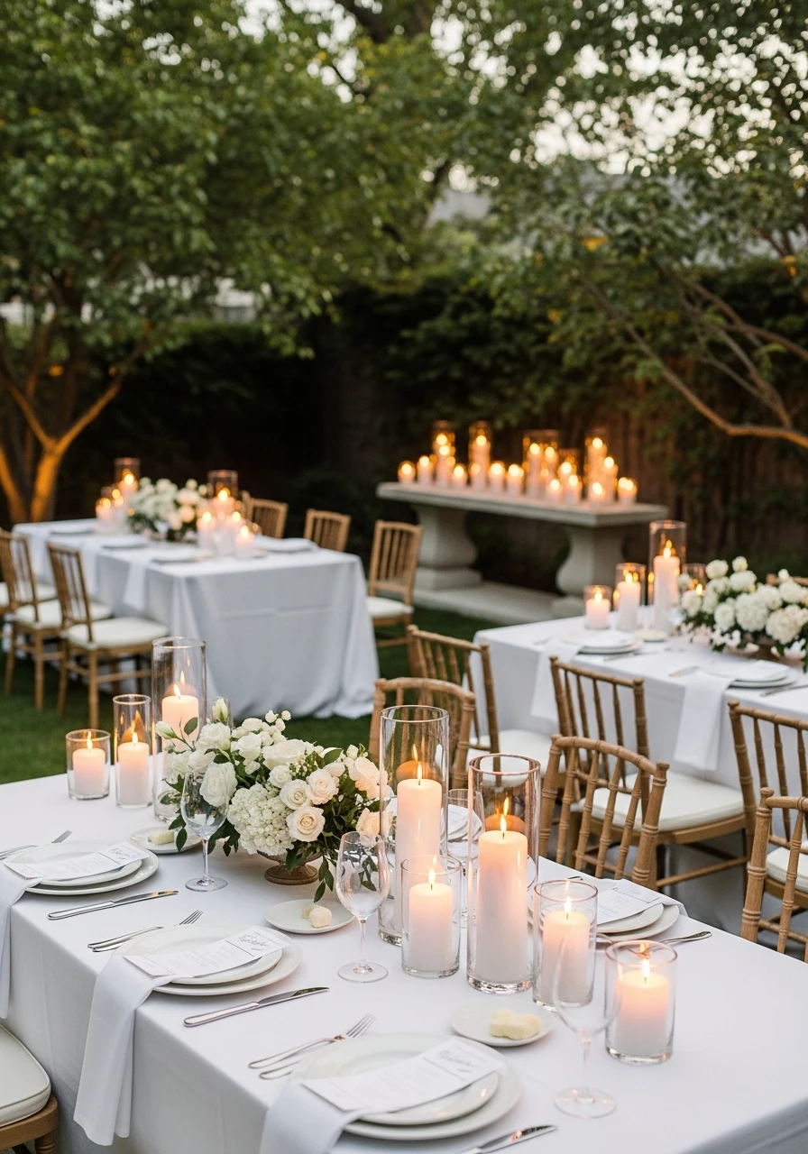 Elegant White Garden Graduation Party