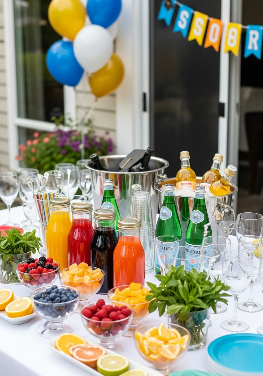 DIY Mocktail Bar Station