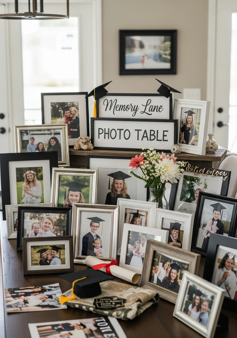 Memory Lane Photo Table