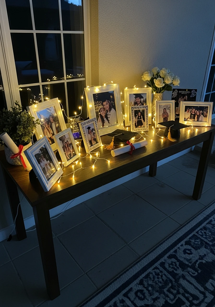 LED Light Photo Display Table