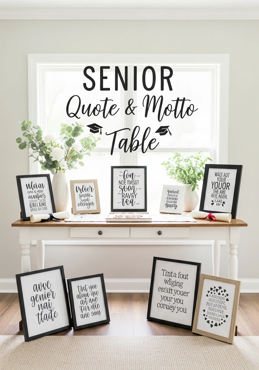Senior Quote and Motto Table