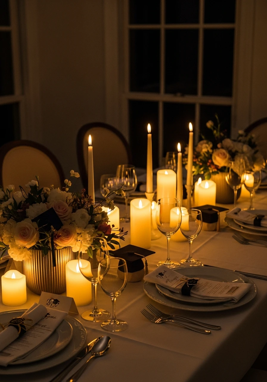 Candlelit Elegant Senior Table