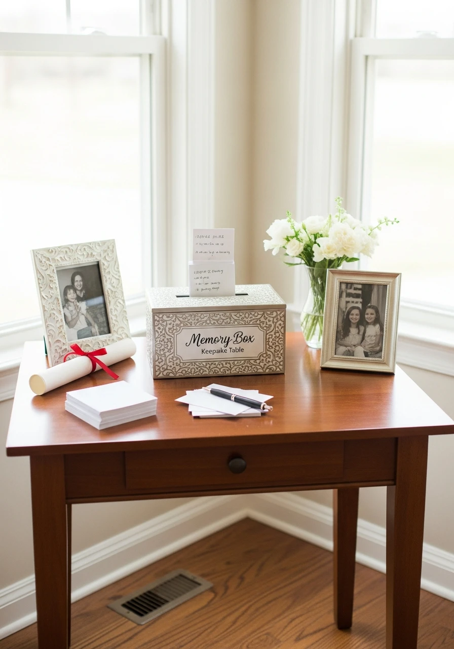 Memory Box Keepsake Table