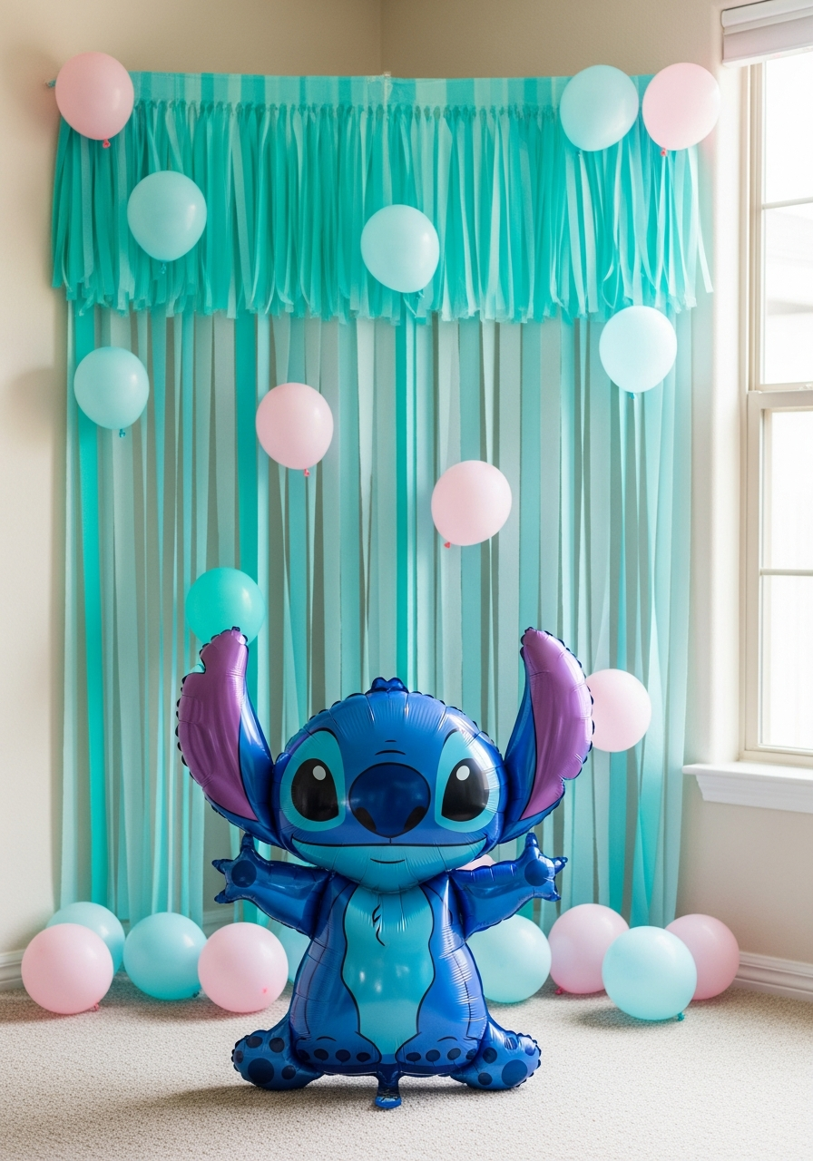 Giant Stitch Foil Balloon Photo Area