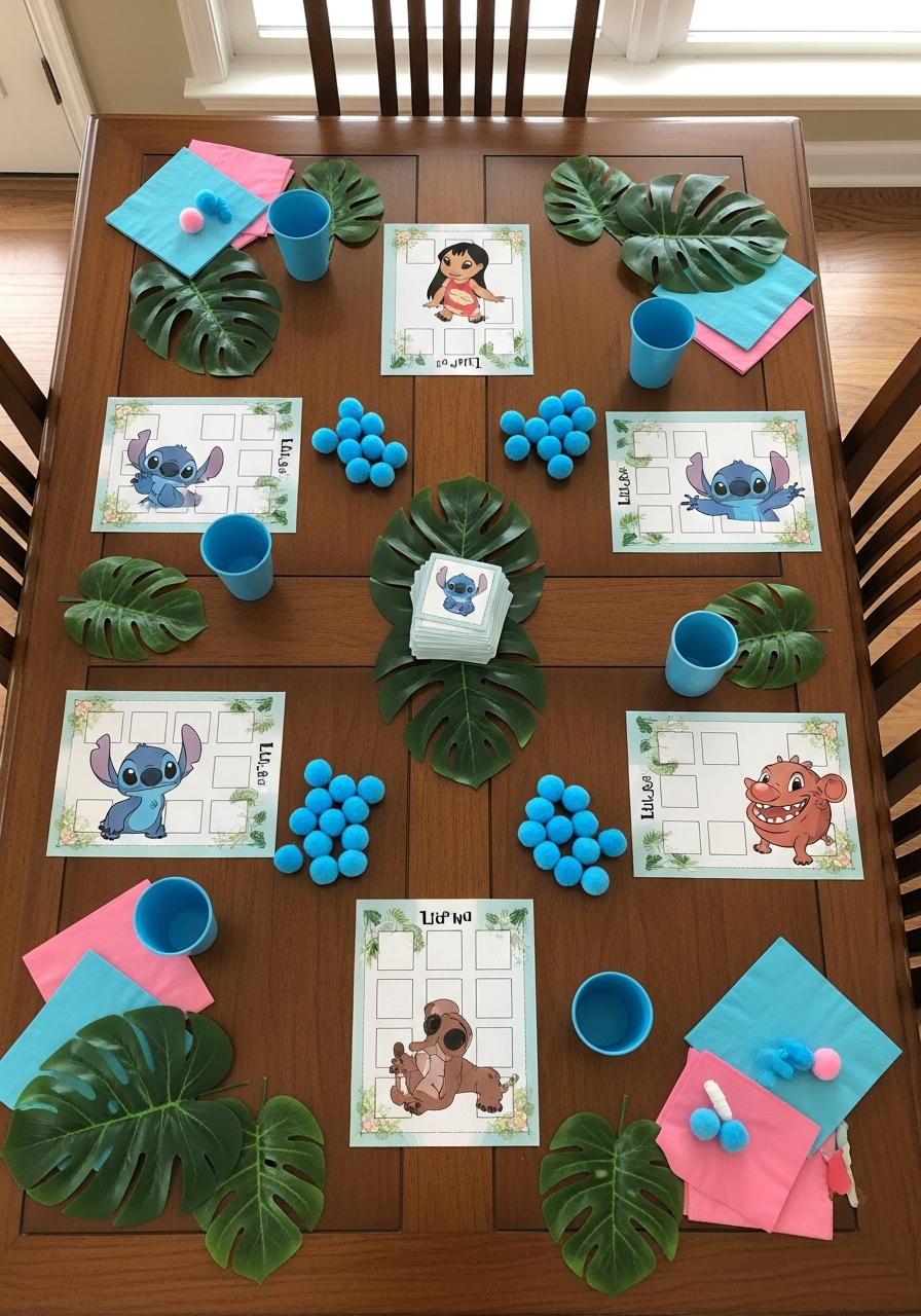 Stitch Bingo With Character Cards